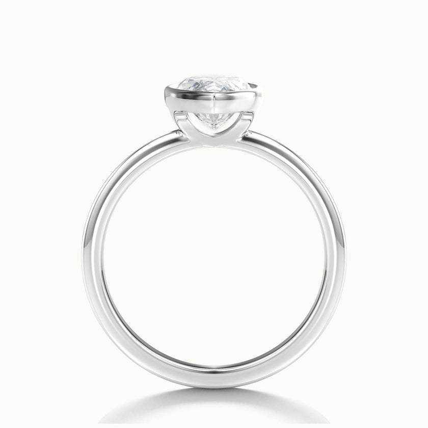 Lunaria Marquise Bezel Engagement Ring
