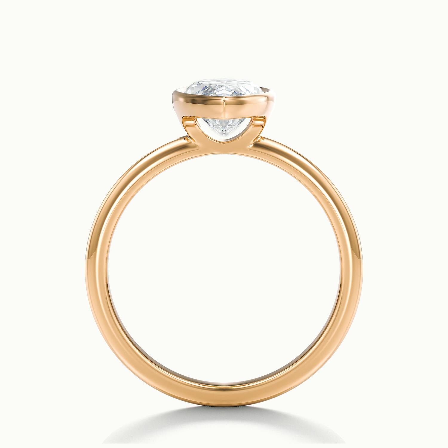 Lunaria Marquise Bezel Engagement Ring