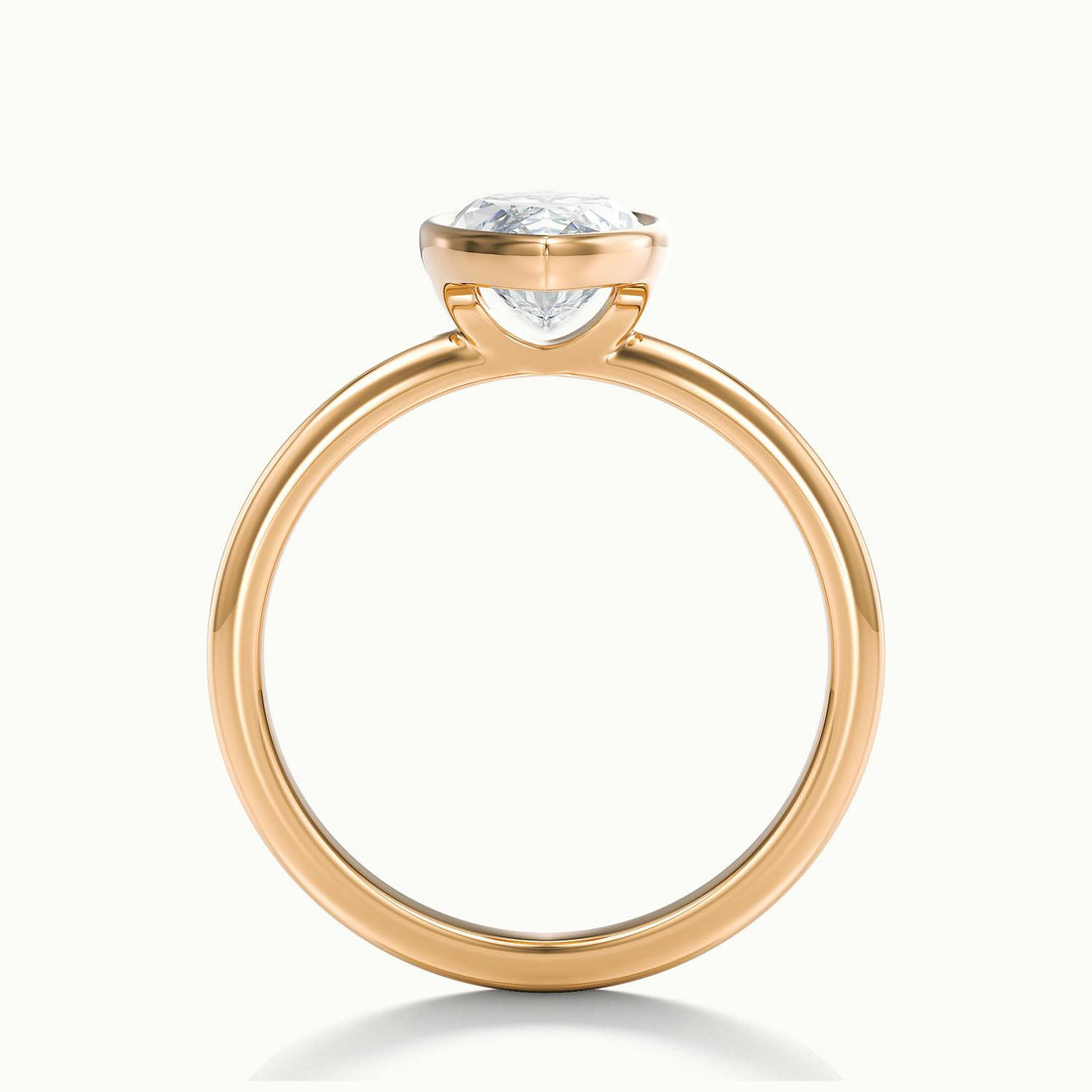 Lunaria Marquise Bezel Engagement Ring