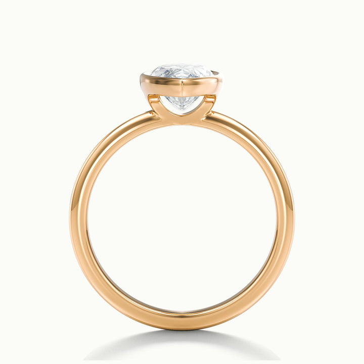 Lunaria Marquise Bezel Engagement Ring