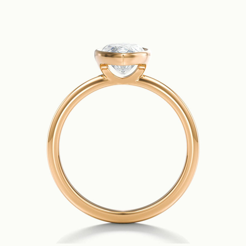 Lunaria Marquise Bezel Engagement Ring