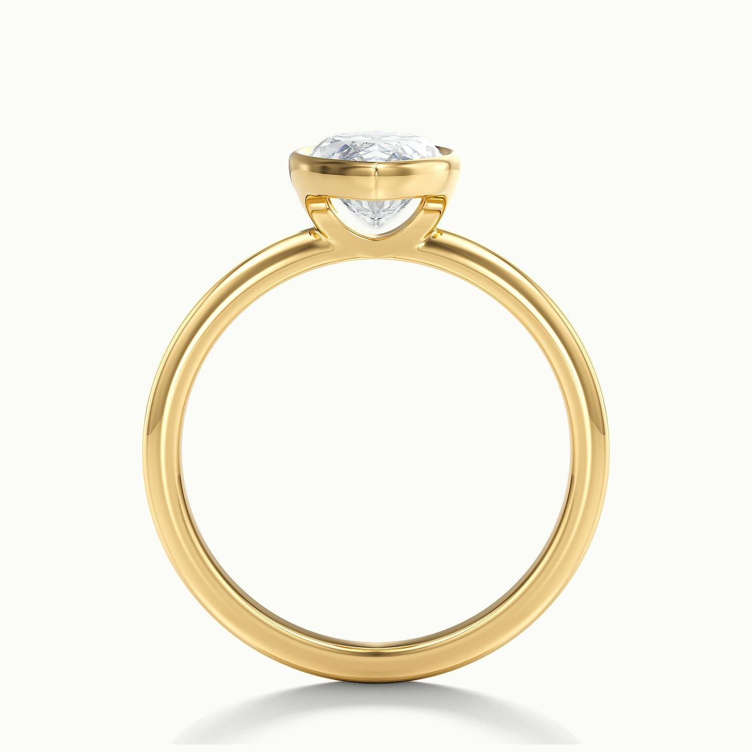 Lunaria Marquise Bezel Engagement Ring