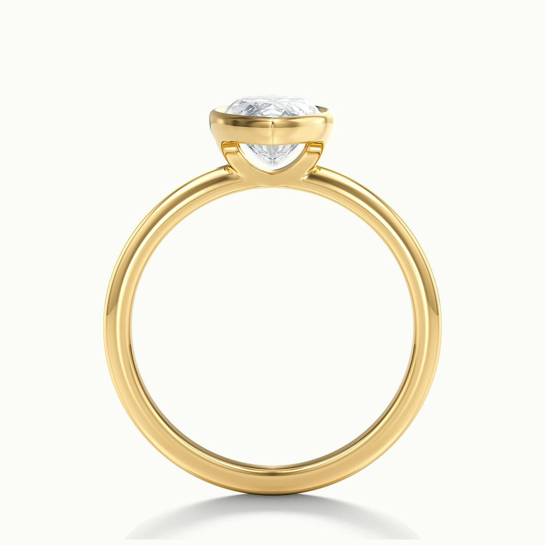 Lunaria Marquise Bezel Engagement Ring