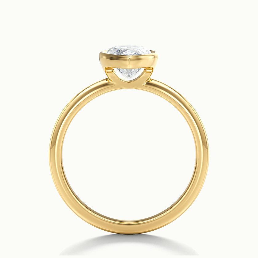 Lunaria Marquise Bezel Engagement Ring