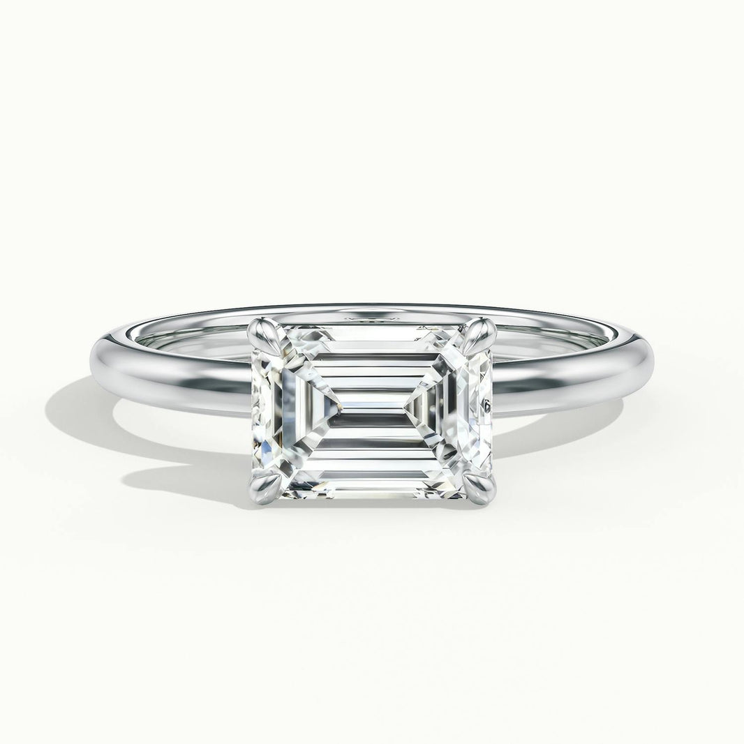 Vivara Emerald Solitaire Engagement Ring