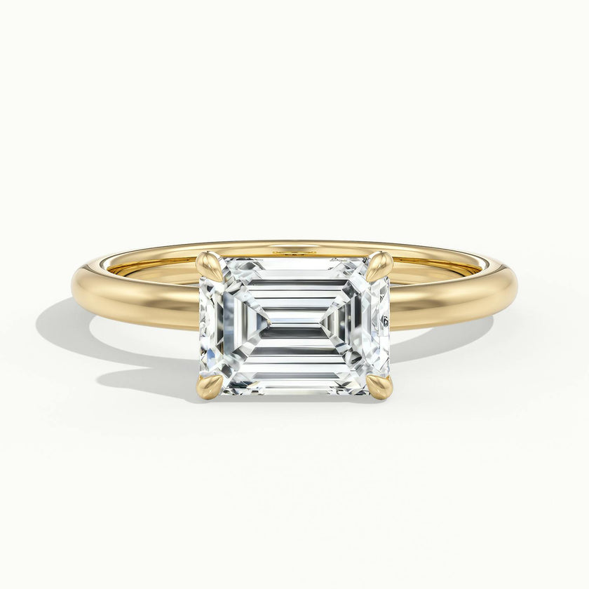 Vivara Emerald Solitaire Engagement Ring