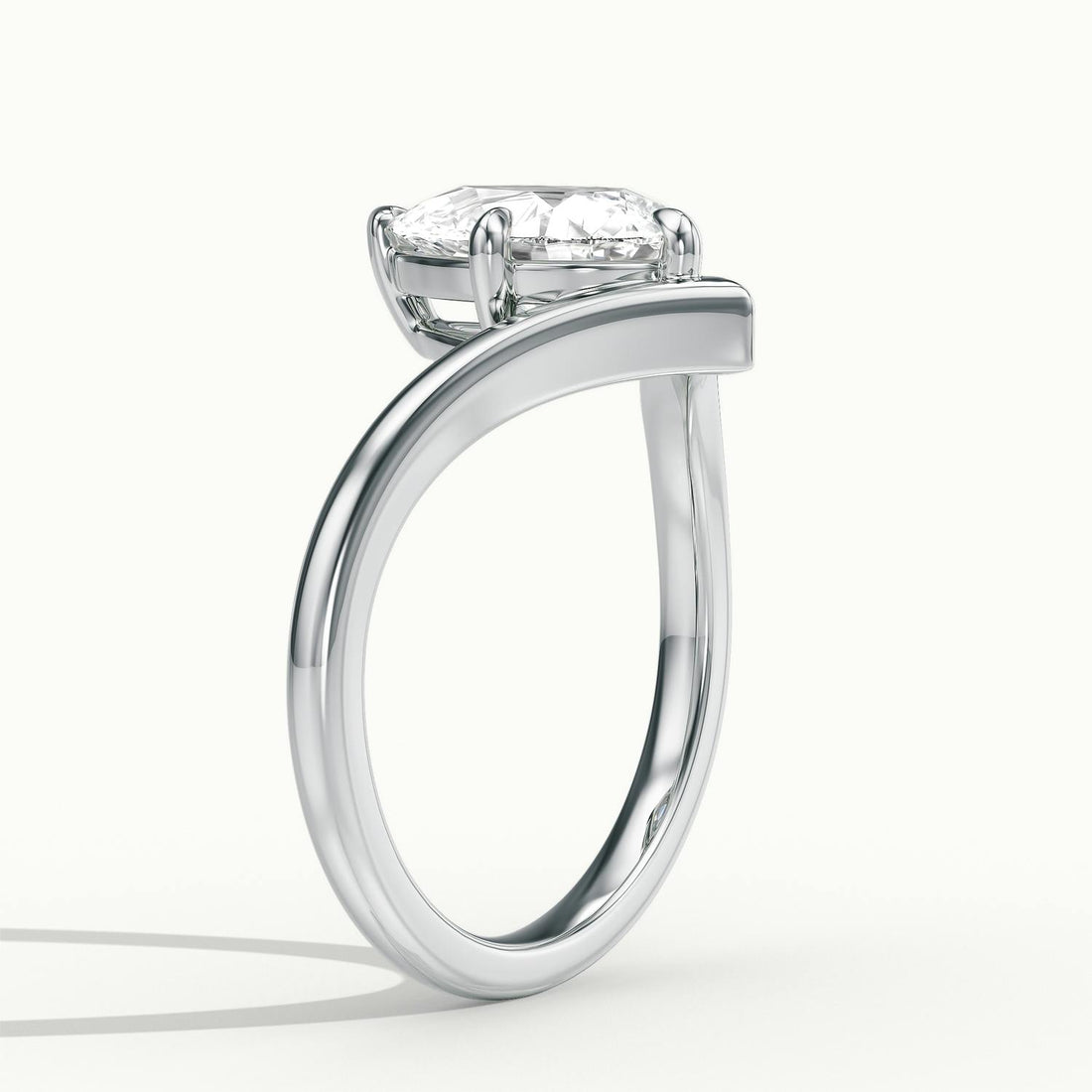 Virelle Pear V Solitaire Engagement Ring
