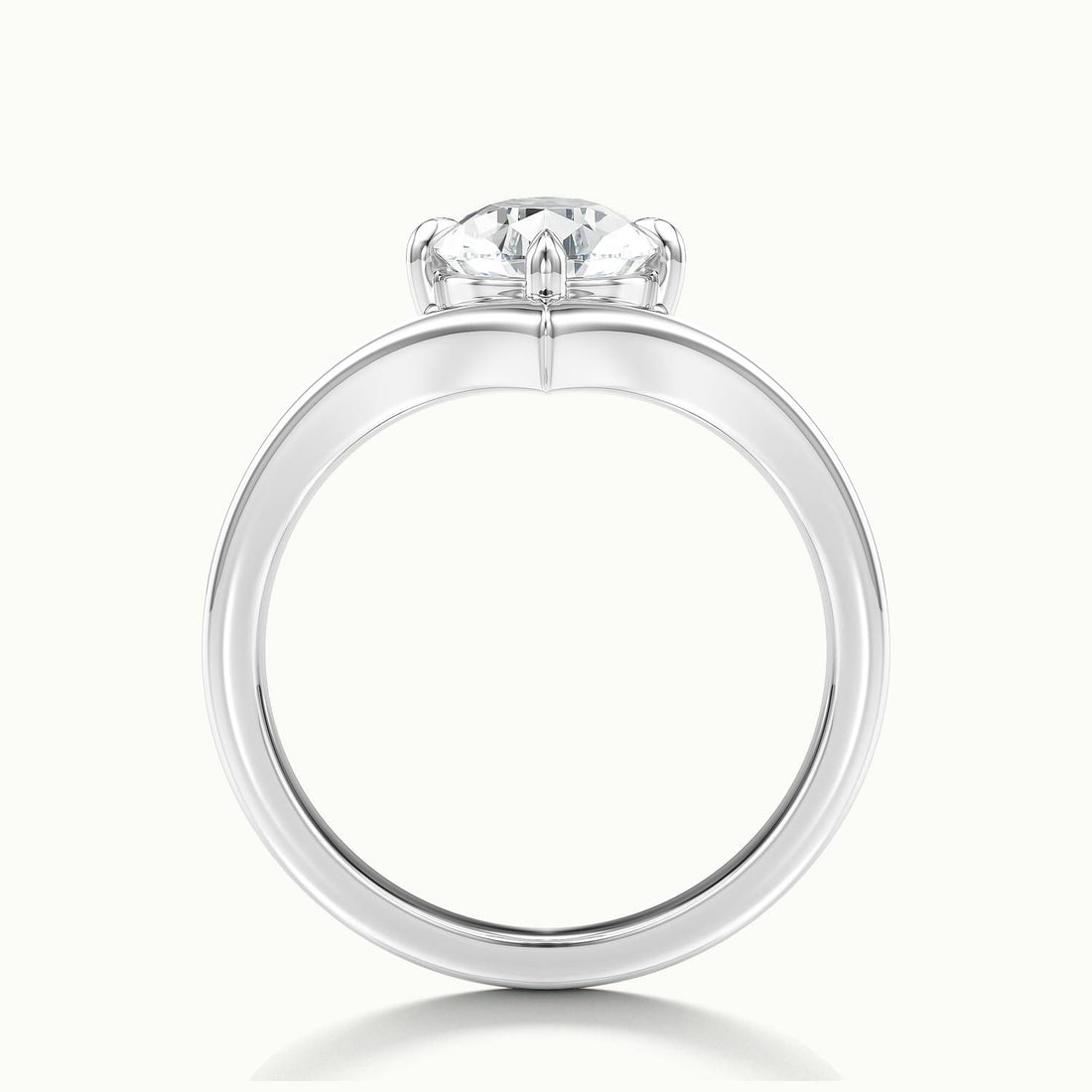 Virelle Pear V Solitaire Engagement Ring