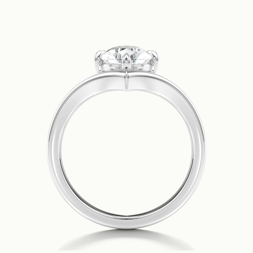 Virelle Pear V Solitaire Engagement Ring