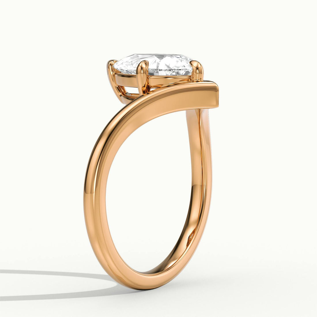 Virelle Pear V Solitaire Engagement Ring
