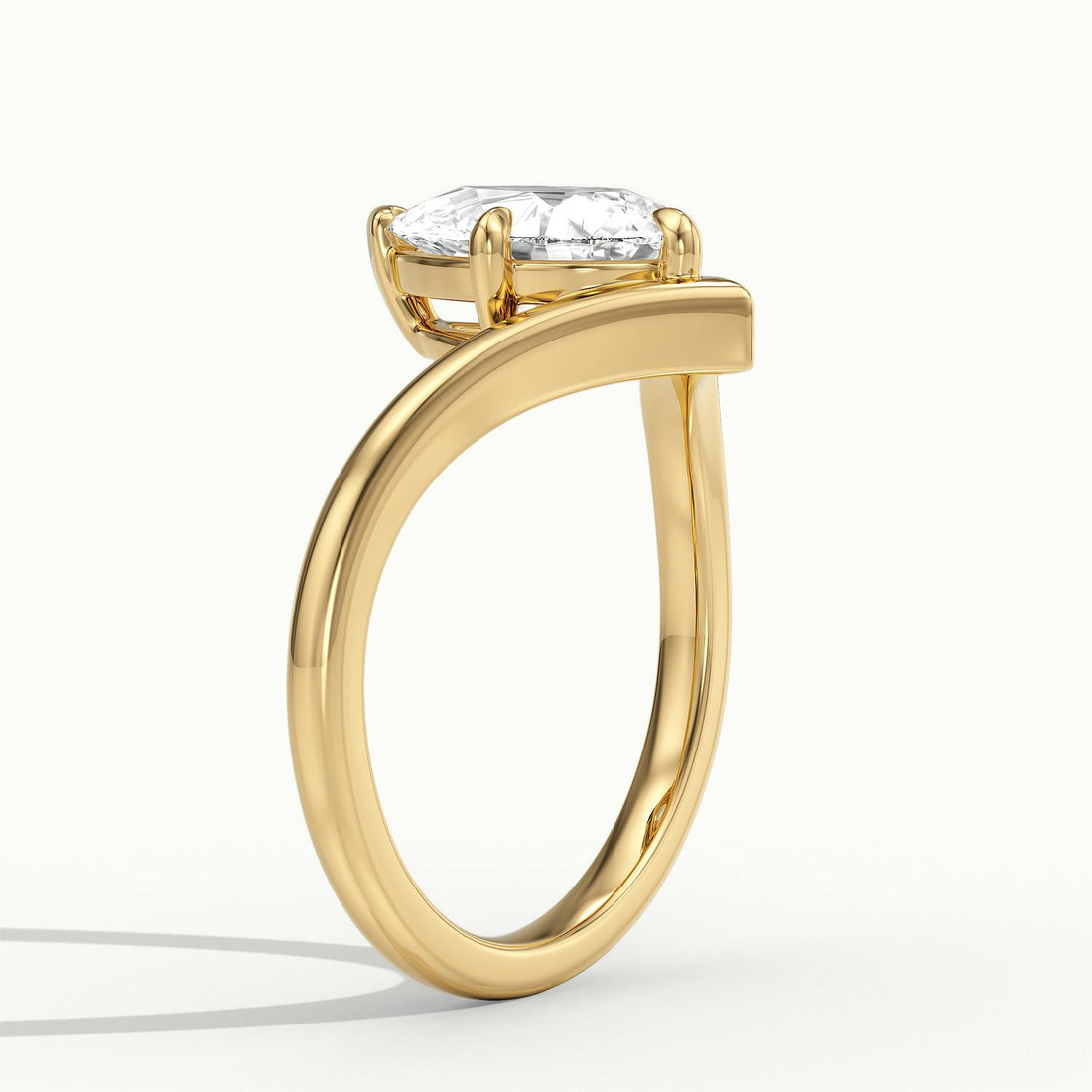 Virelle Pear V Solitaire Engagement Ring