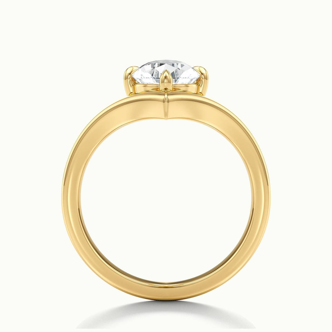 Virelle Pear V Solitaire Engagement Ring
