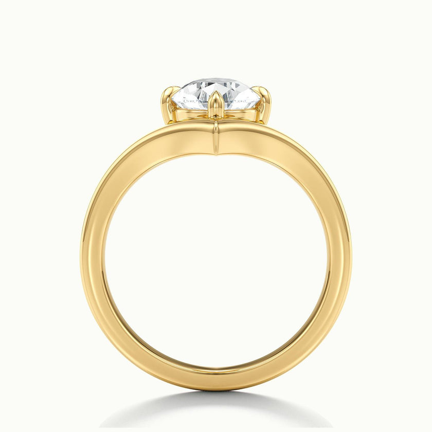 Virelle Pear V Solitaire Engagement Ring