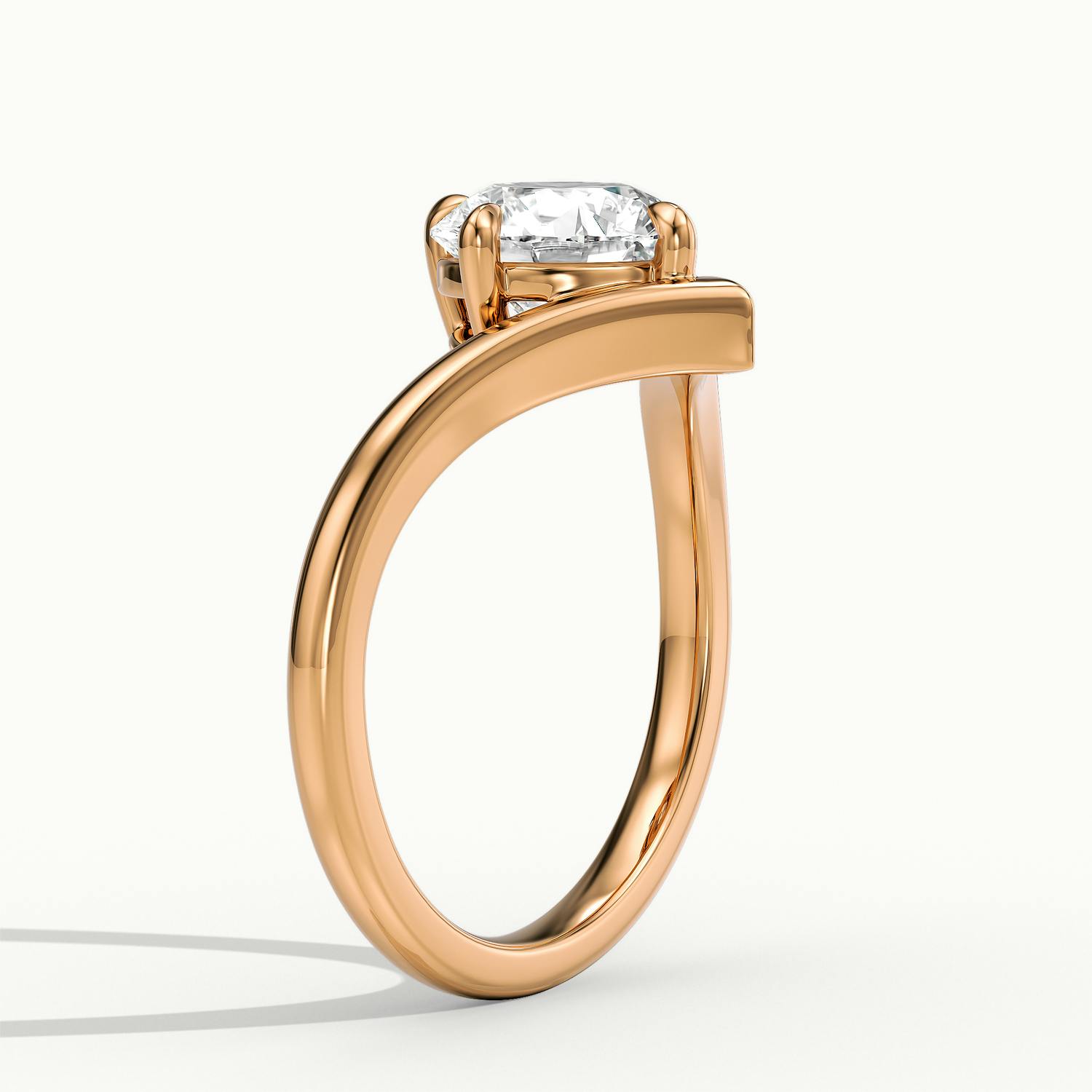 Virelle Round V Solitaire Engagement Ring