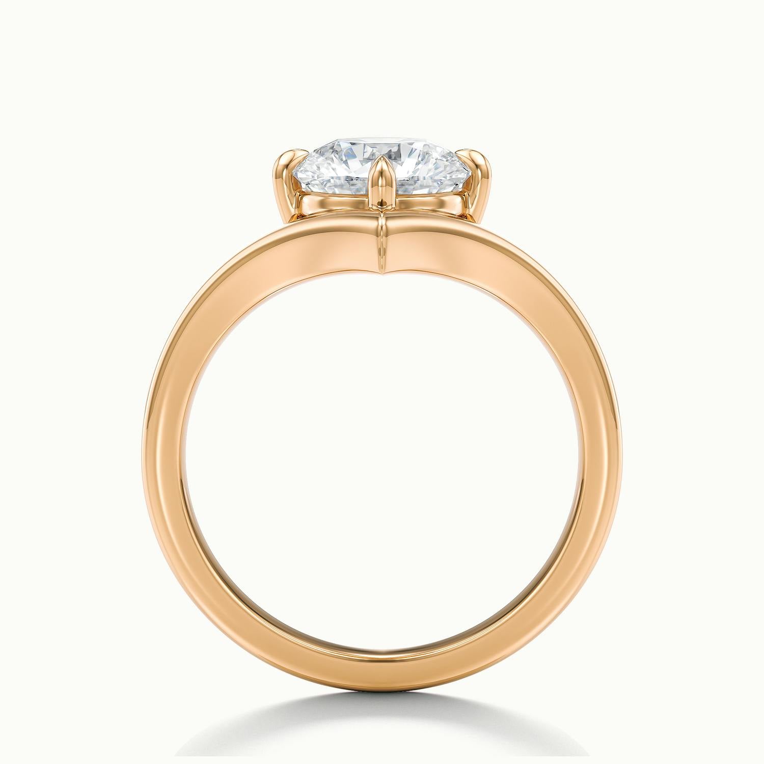 Virelle Pear V Solitaire Engagement Ring