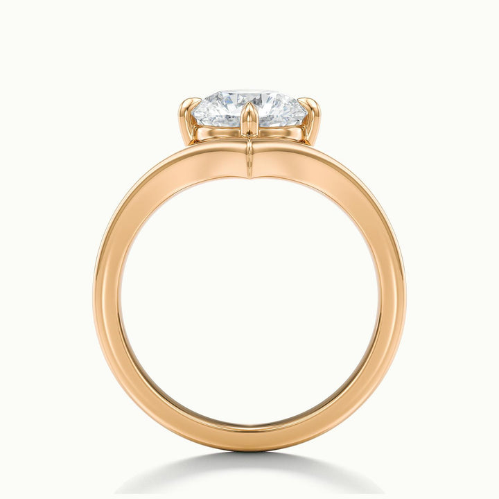 Virelle Pear V Solitaire Engagement Ring