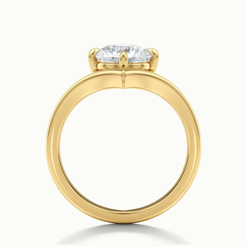 Virelle Round V Solitaire Engagement Ring