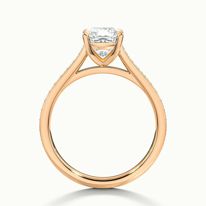 Aimee Cushion Solitaire Pavé Engagement Ring