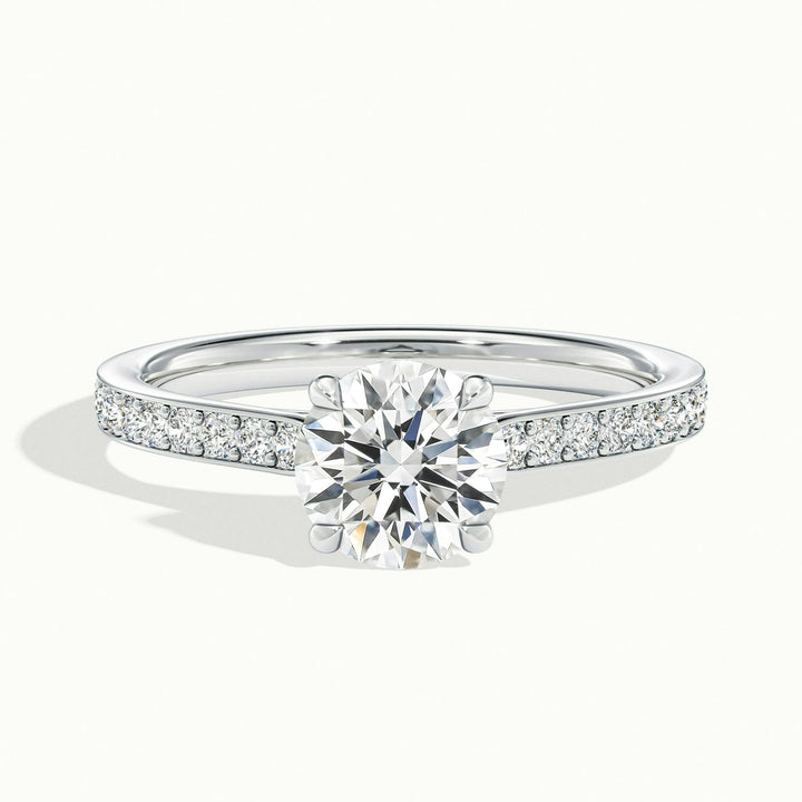 Bellamy Round Solitaire Pavé Engagement Ring