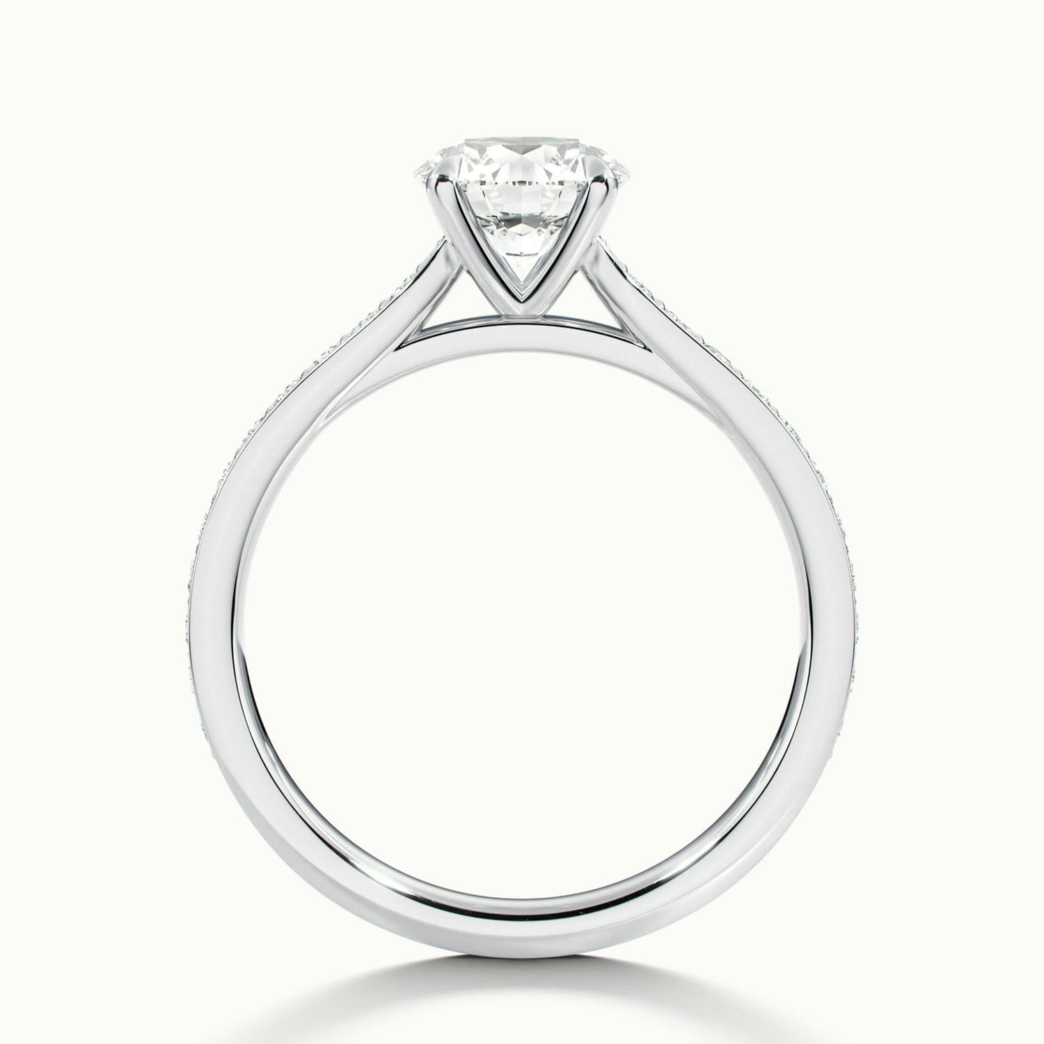 Bellamy Round Solitaire Pavé Engagement Ring