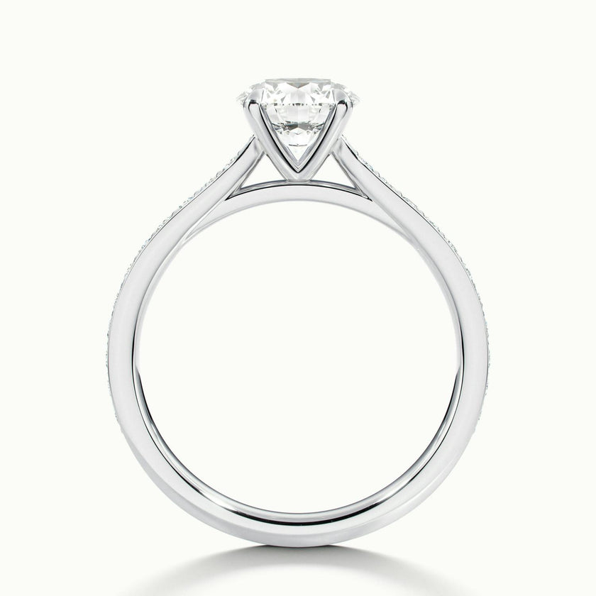 Bellamy Round Solitaire Pavé Engagement Ring