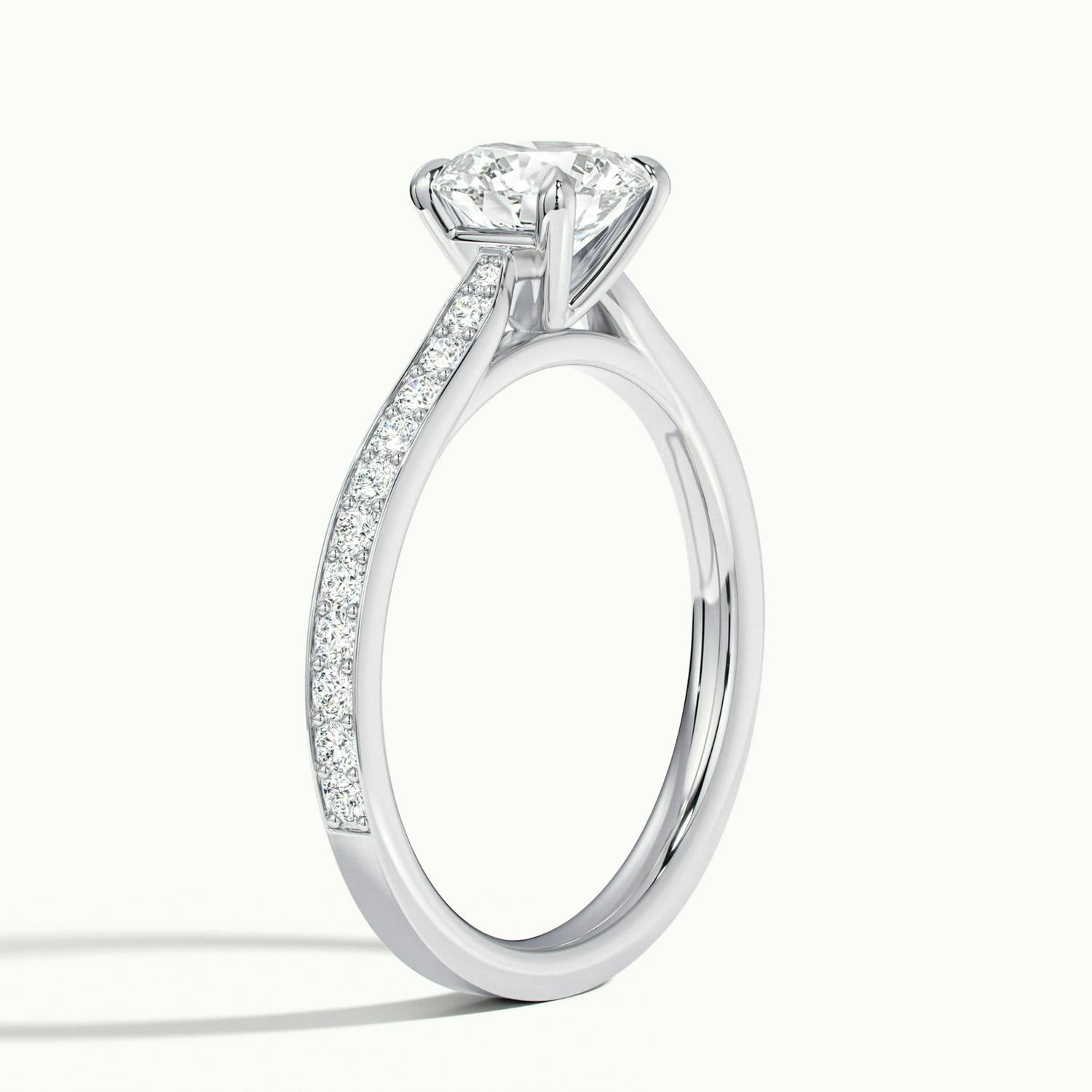 Bellamy Round Solitaire Pavé Engagement Ring