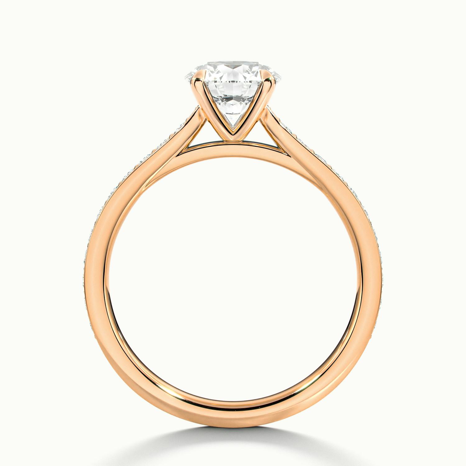 Bellamy Round Solitaire Pavé Engagement Ring