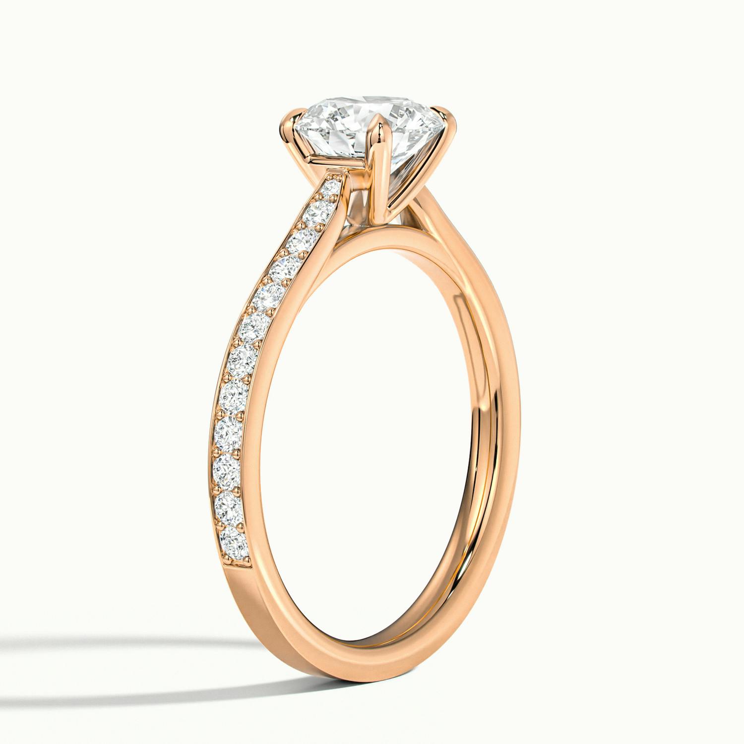 Bellamy Round Solitaire Pavé Engagement Ring