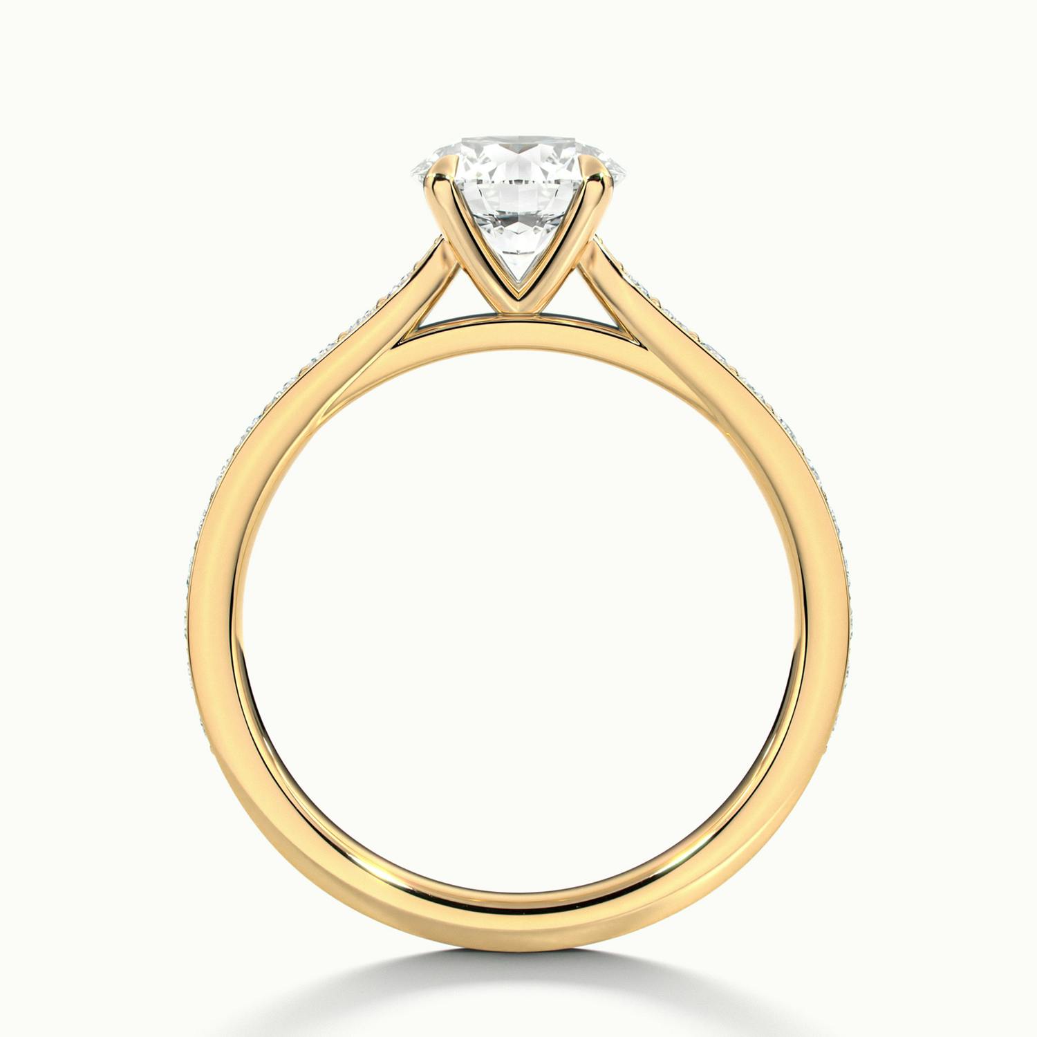 Bellamy Round Solitaire Pavé Engagement Ring