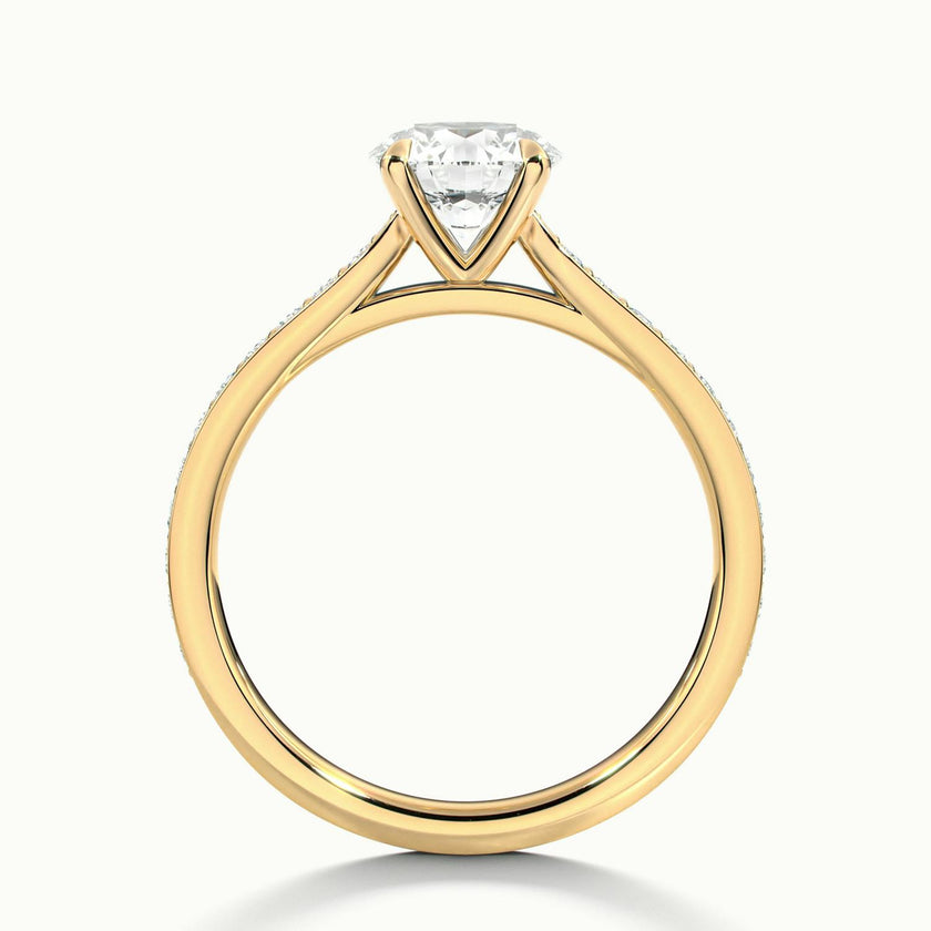 Bellamy Round Solitaire Pavé Engagement Ring