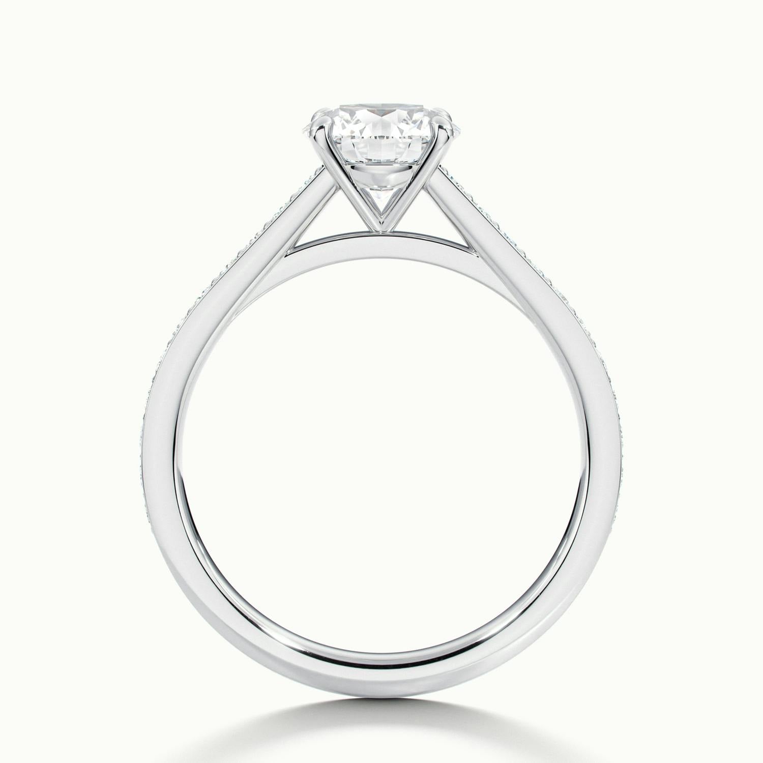 Anastasia Round Solitaire Pavé Engagement Ring
