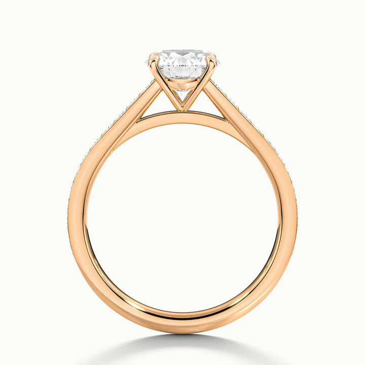 Anastasia Round Solitaire Pavé Engagement Ring