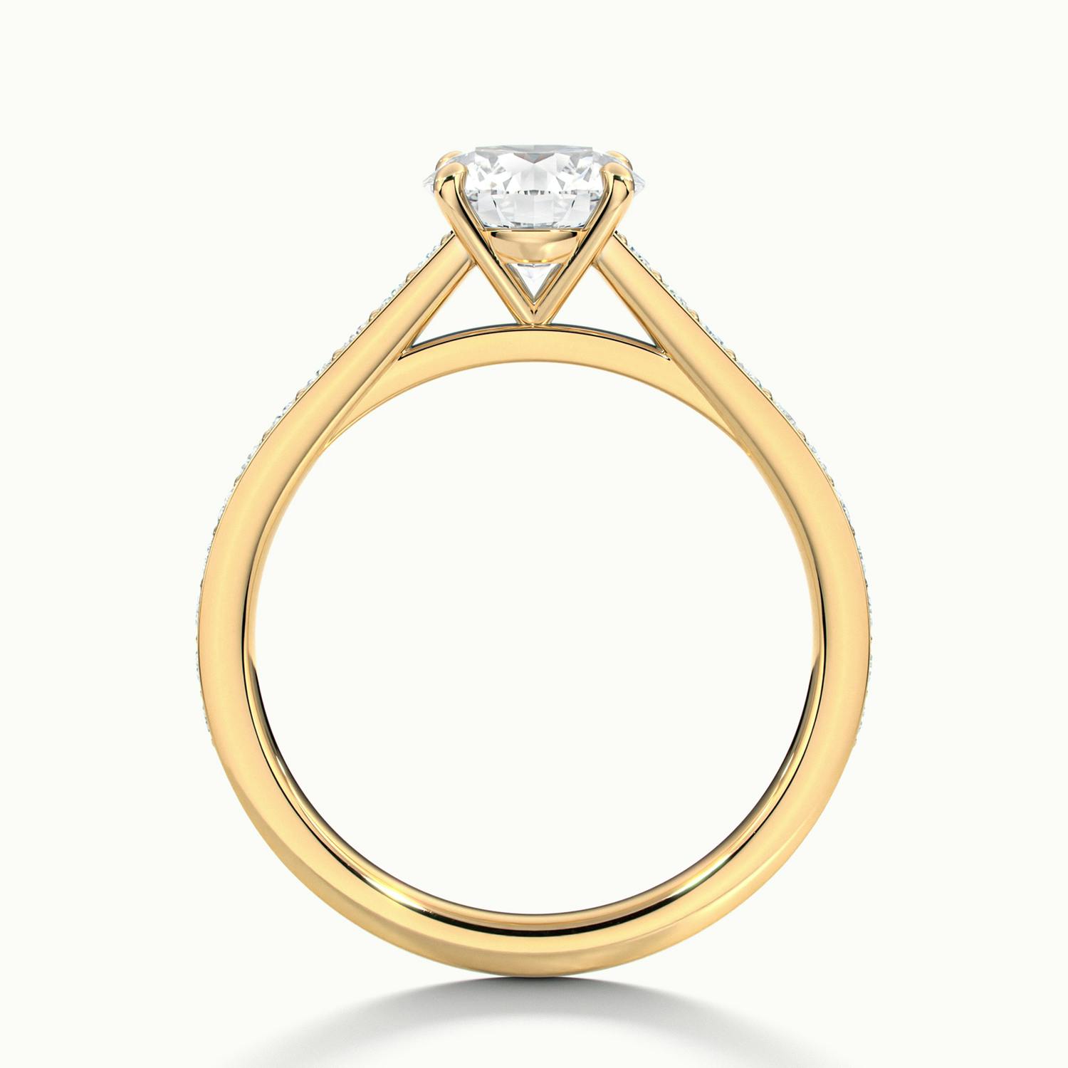 Anastasia Round Solitaire Pavé Engagement Ring