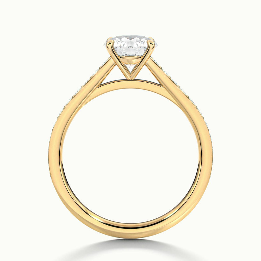 Anastasia Round Solitaire Pavé Engagement Ring
