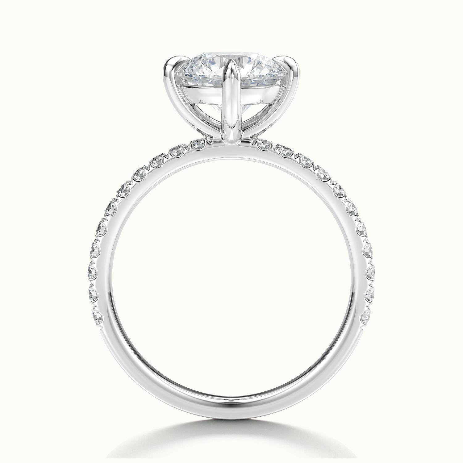 Secret Round Solitaire Pavé Engagement Ring