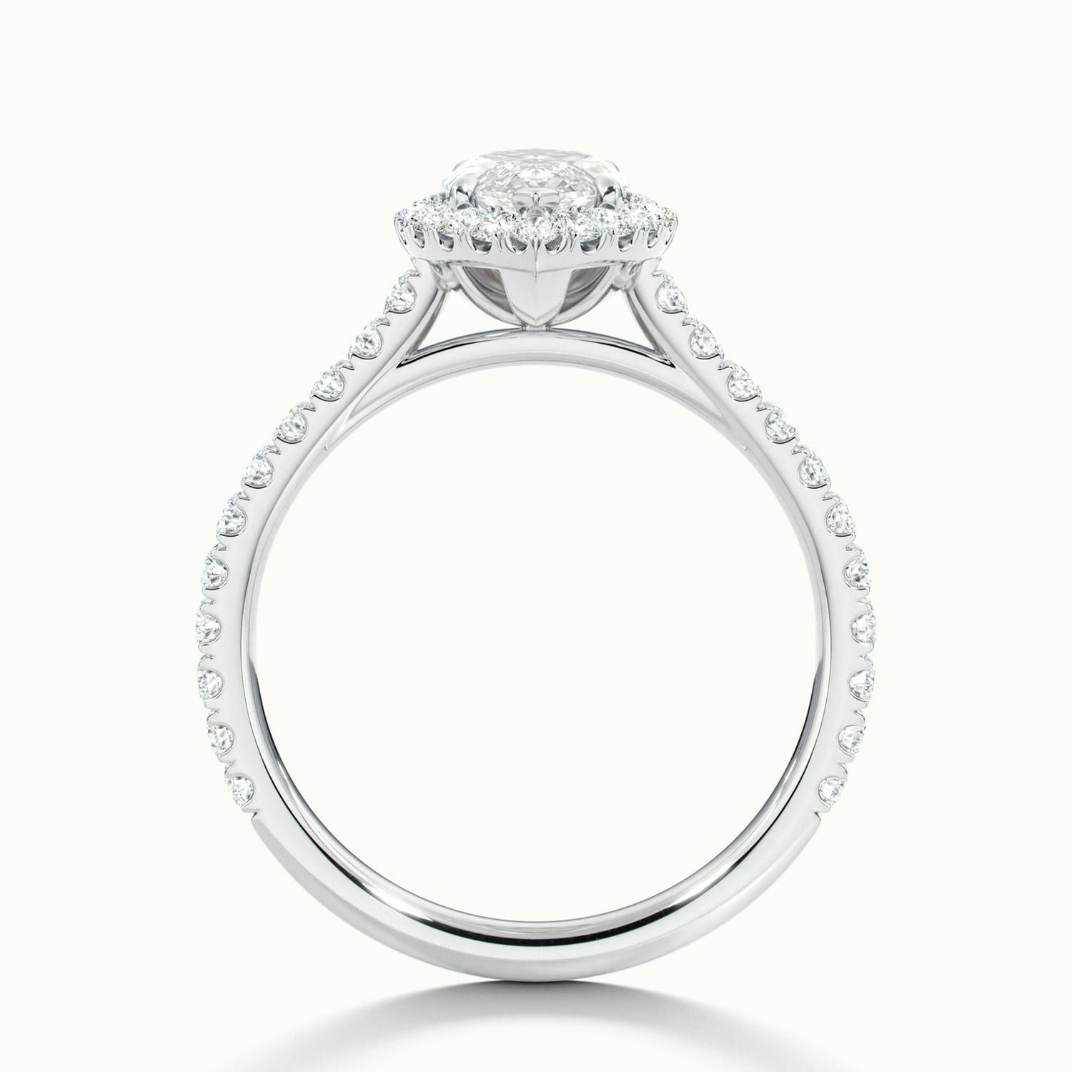 Solara Marquise Pavé Halo Engagement Ring