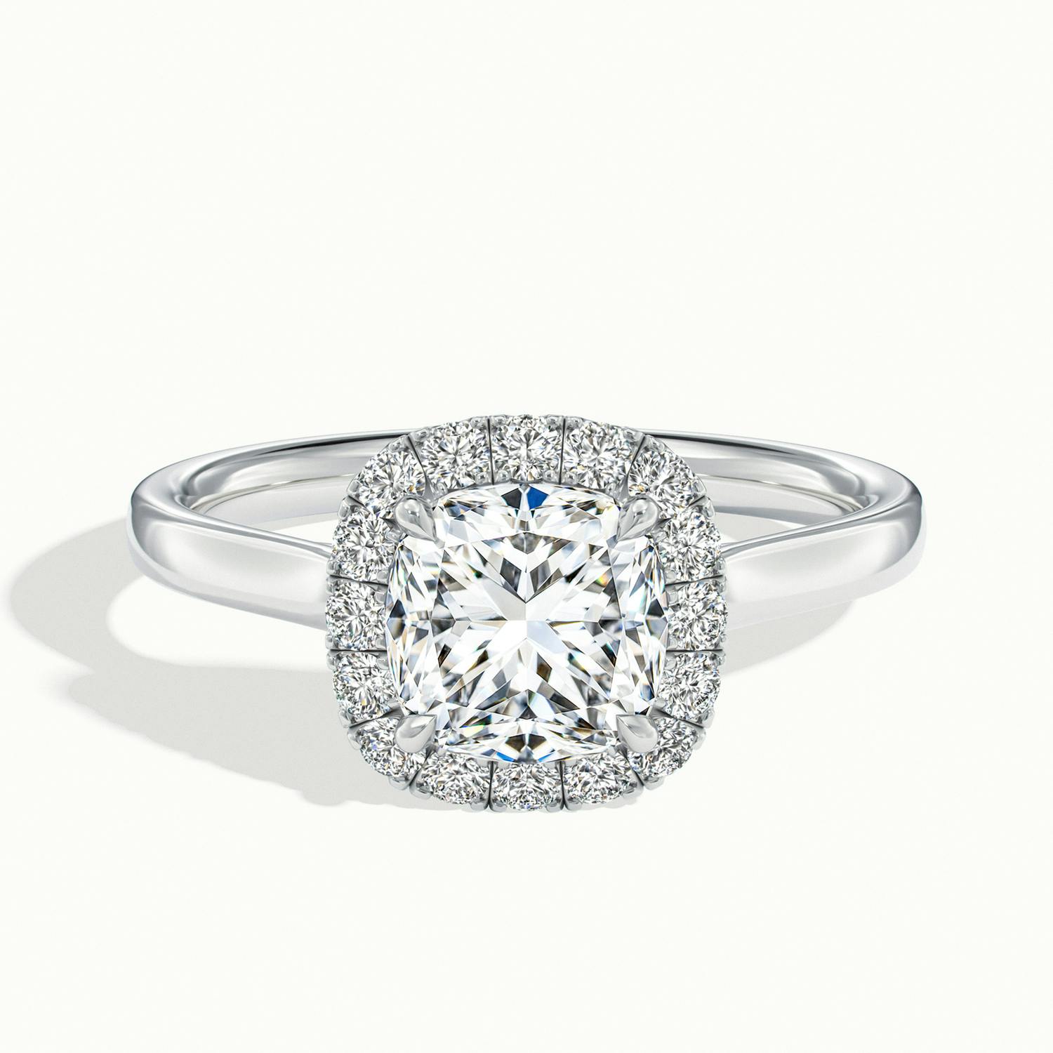 Calista Cushion Halo Engagement Ring