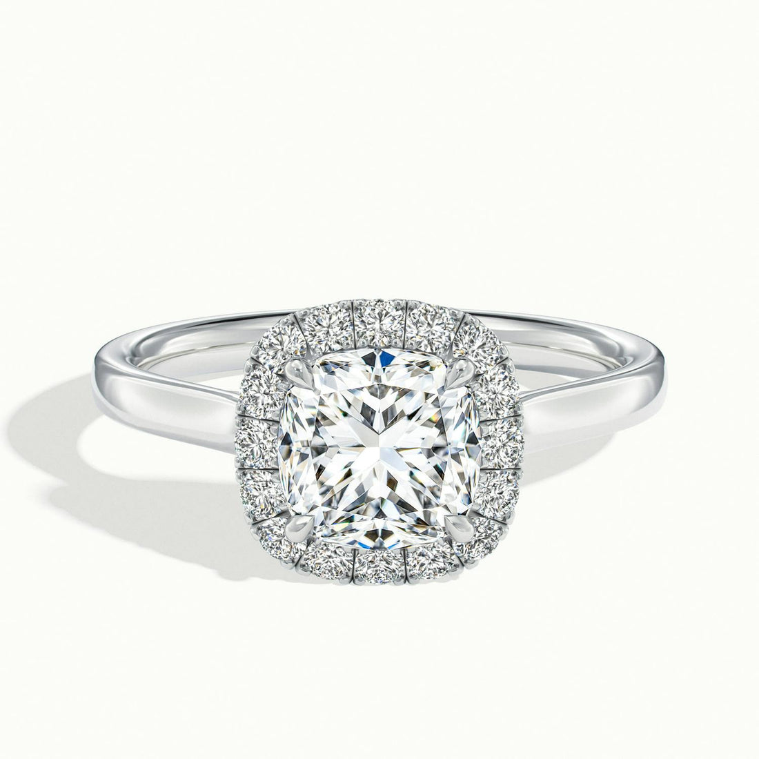Calista Cushion Halo Engagement Ring