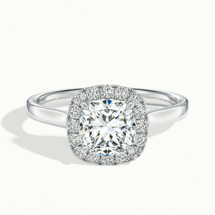 Calista Cushion Halo Engagement Ring
