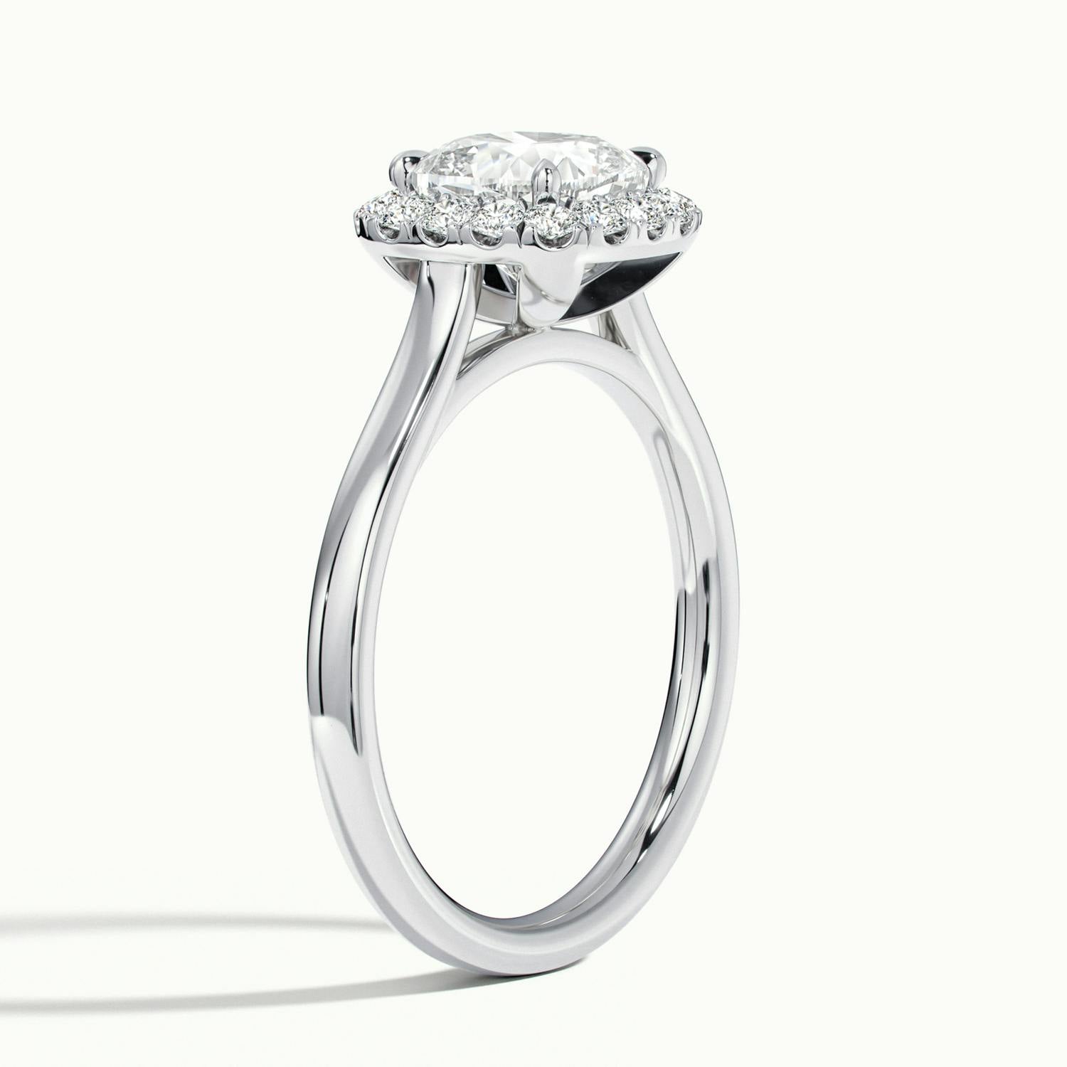 Calista Cushion Halo Engagement Ring