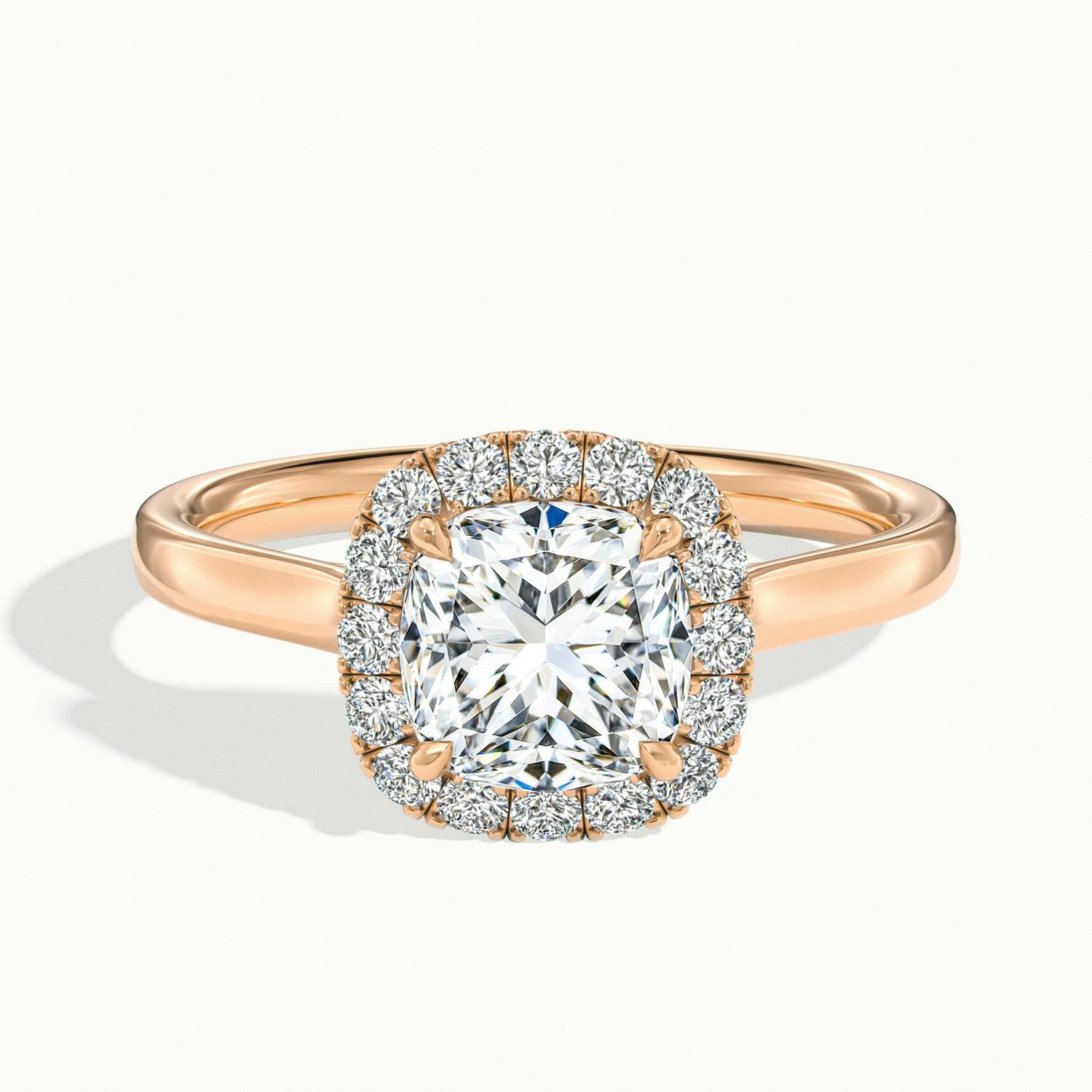 Calista Cushion Halo Engagement Ring