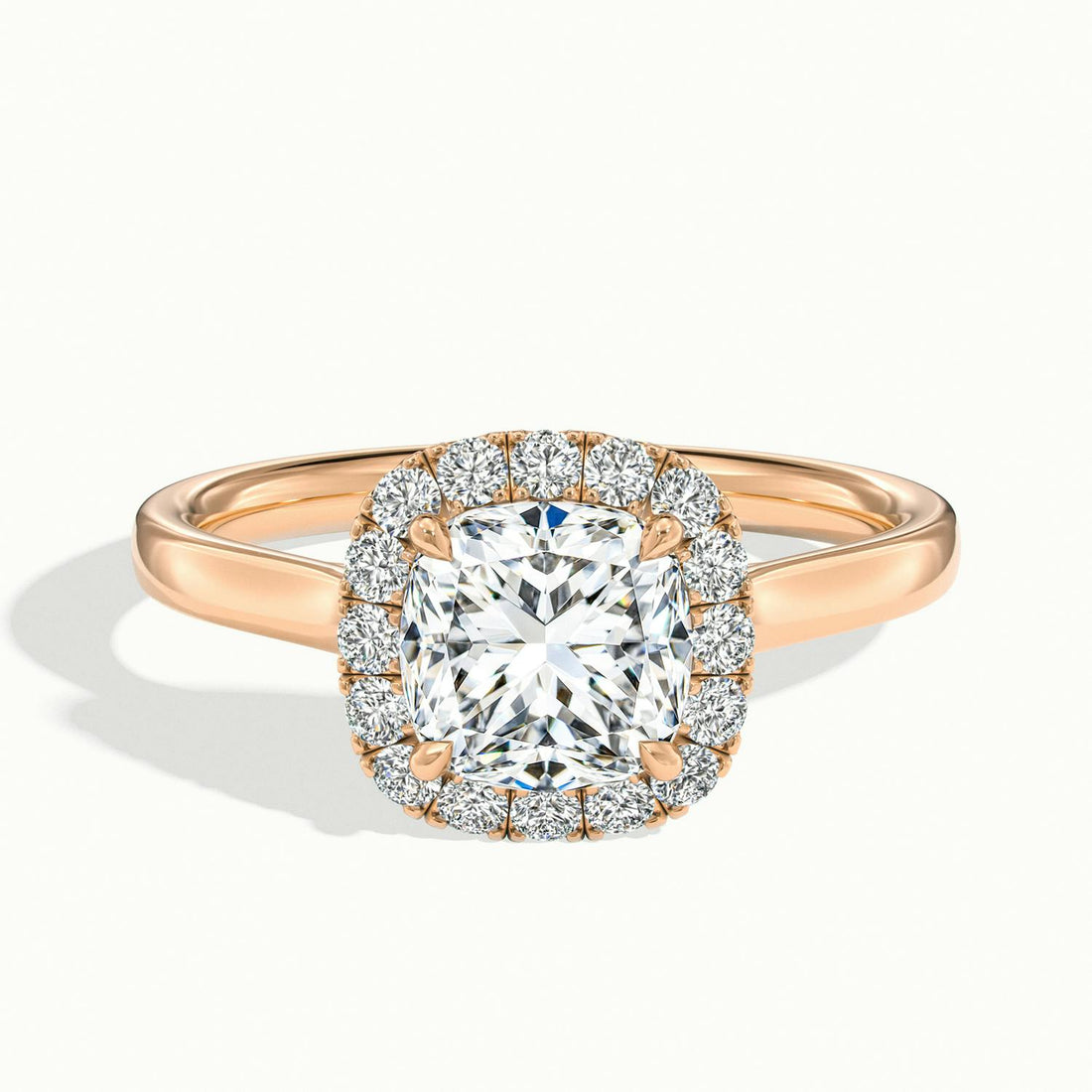 Calista Cushion Halo Engagement Ring