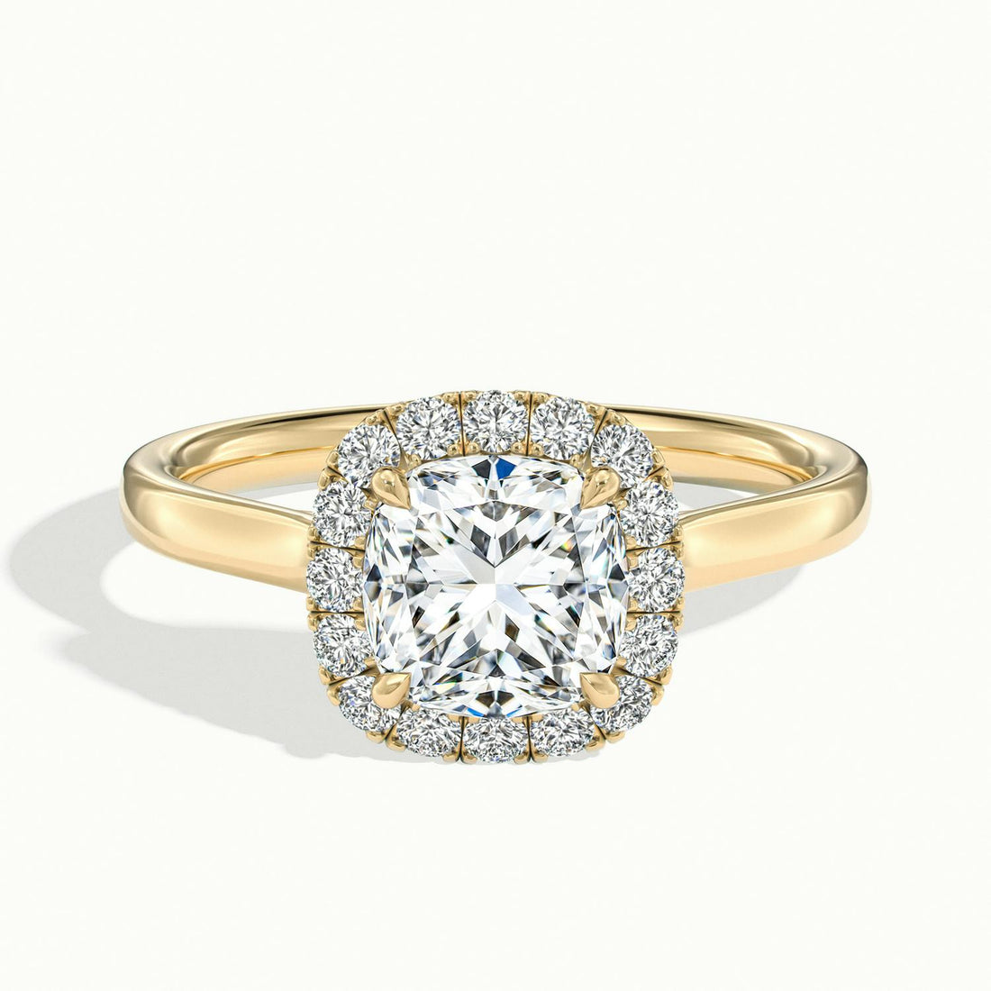 Calista Cushion Halo Engagement Ring
