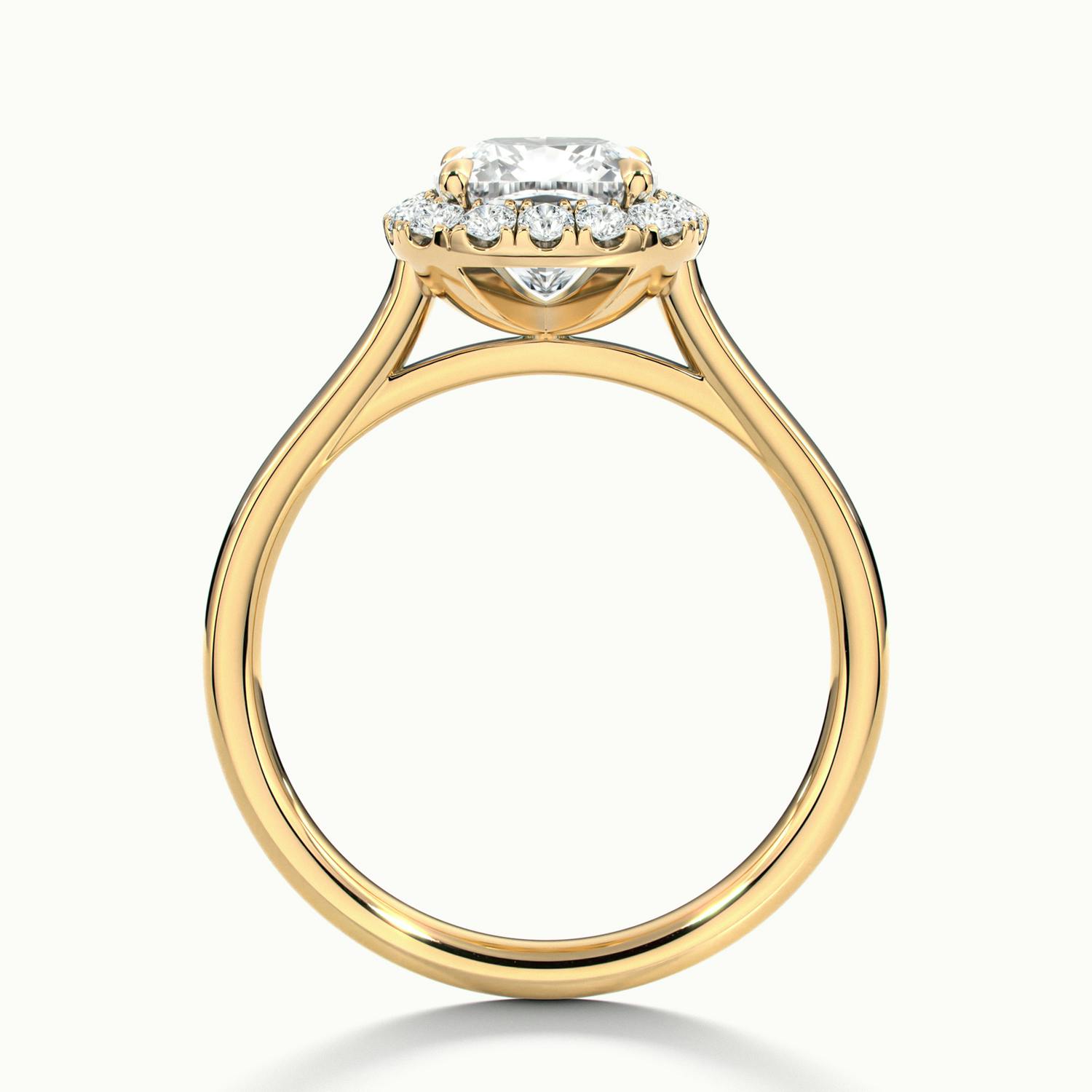 Calista Cushion Halo Engagement Ring