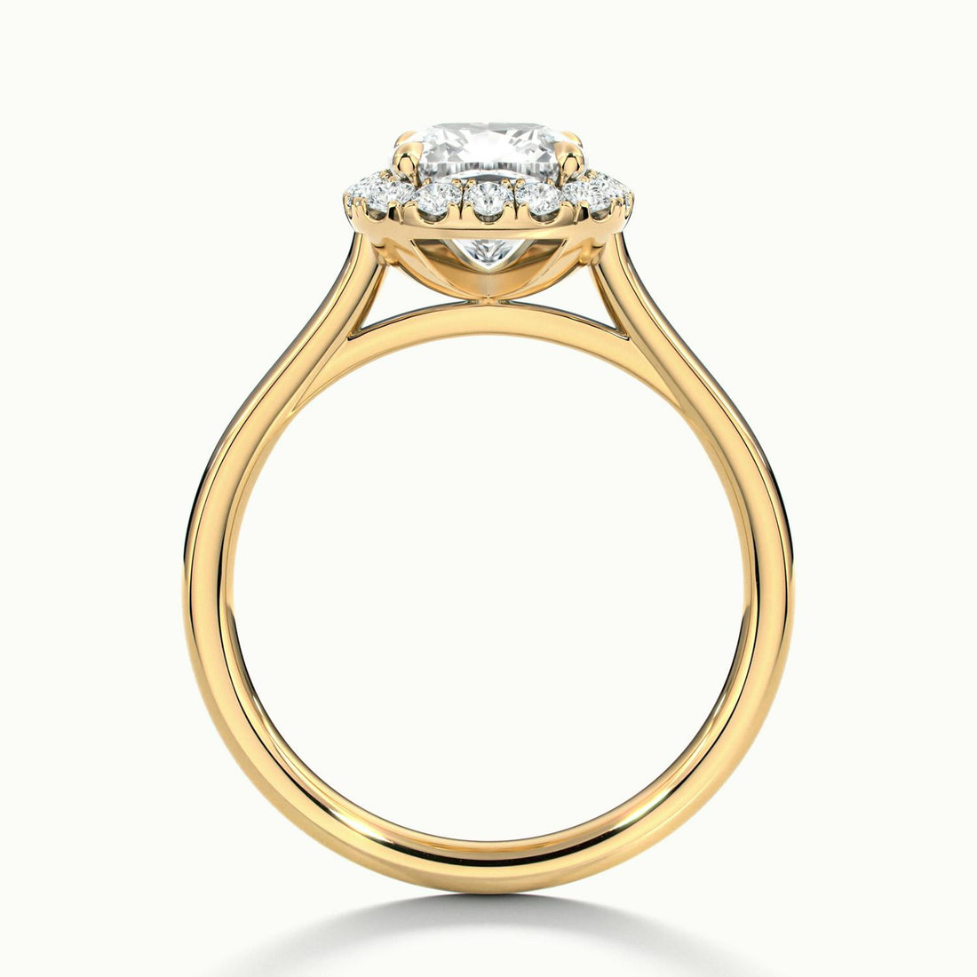 Calista Cushion Halo Engagement Ring