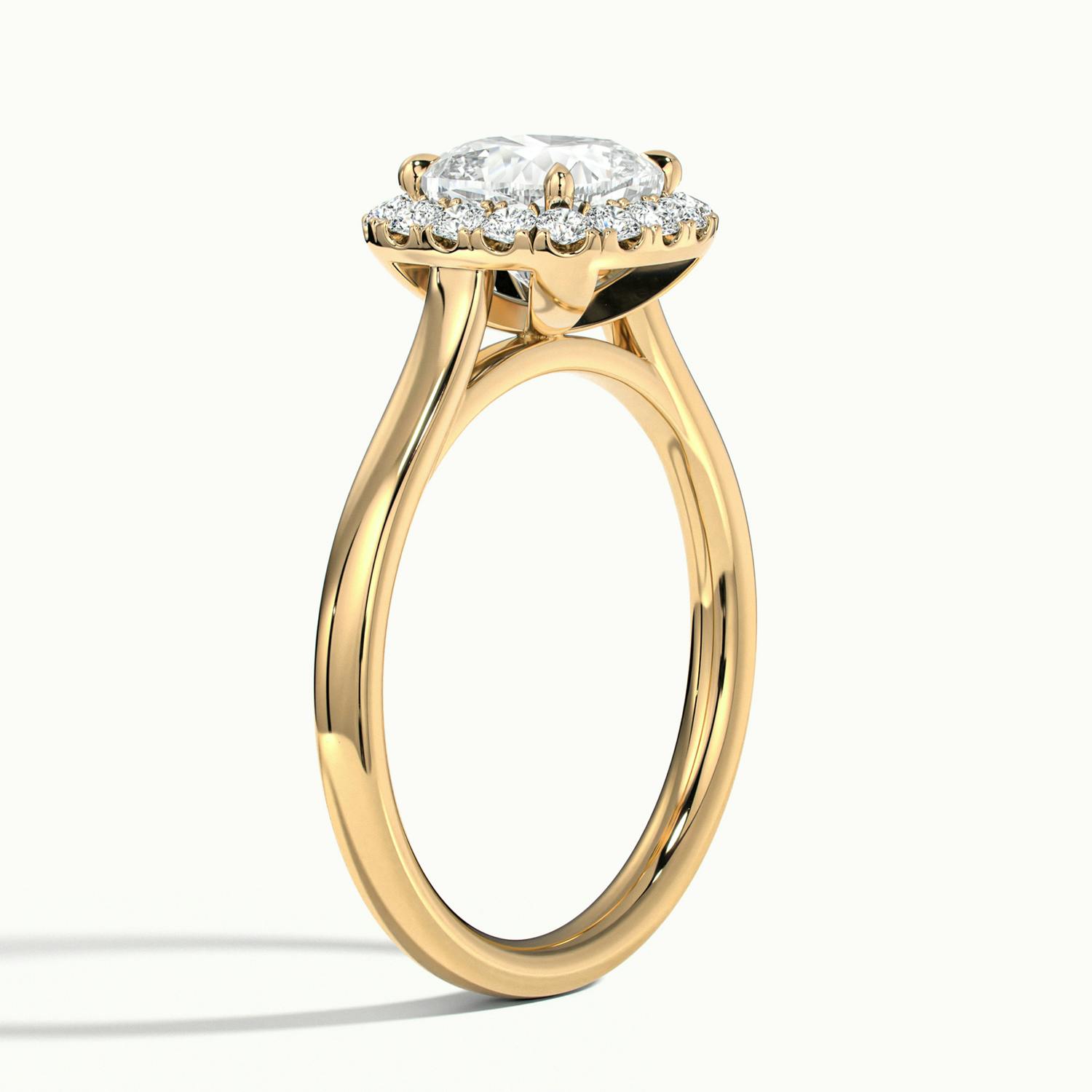 Calista Cushion Halo Engagement Ring