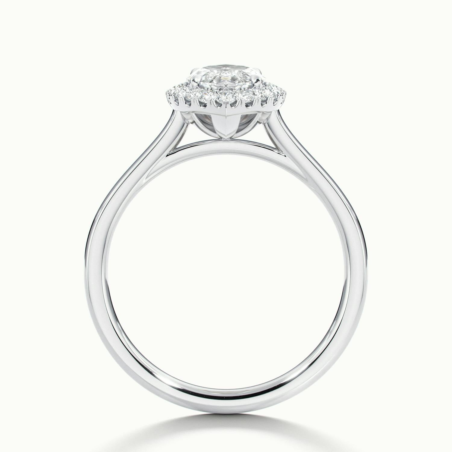 Calista Marquise Halo Engagement Ring