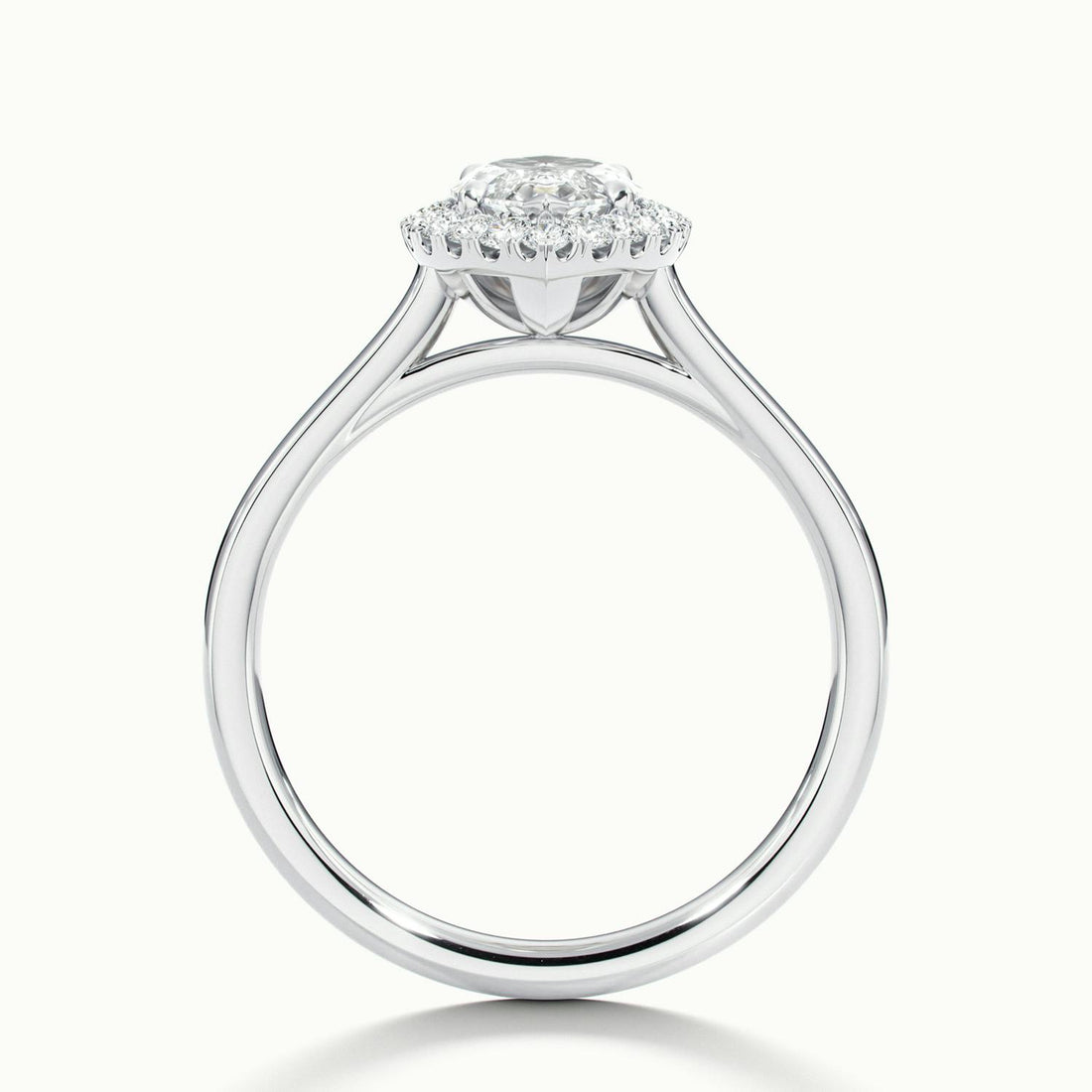 Calista Marquise Halo Engagement Ring