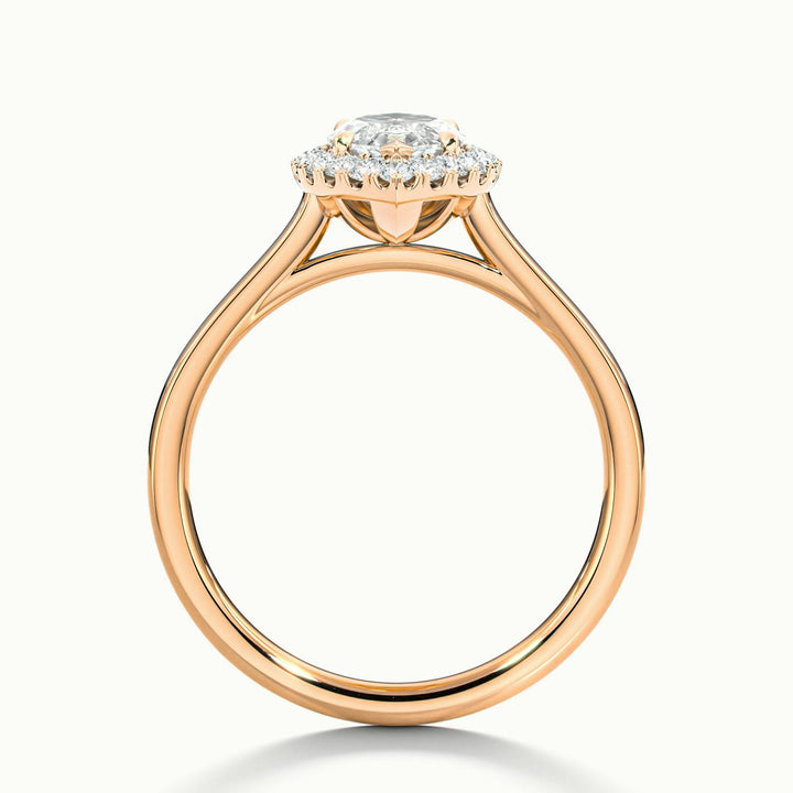 Calista Marquise Halo Engagement Ring