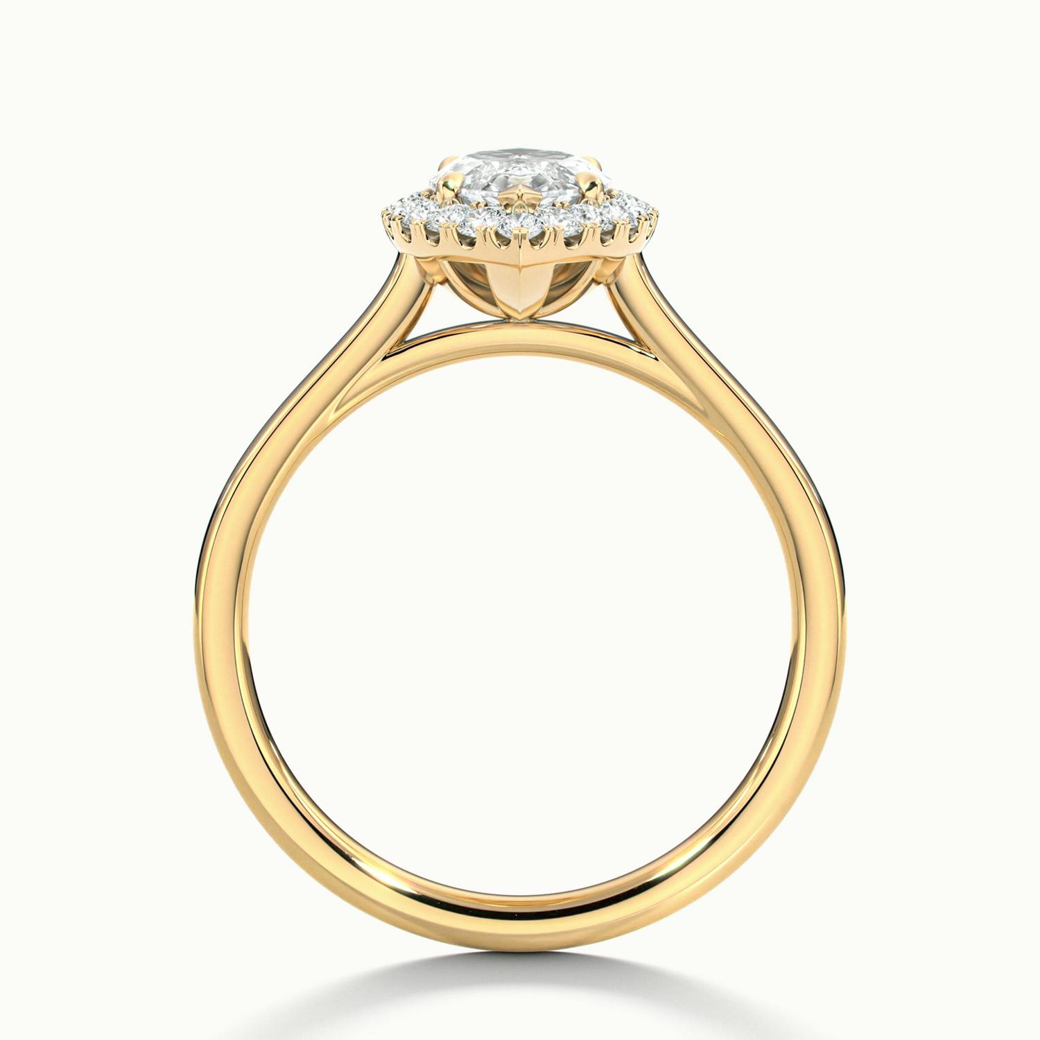 Calista Marquise Halo Engagement Ring
